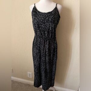 Cheetah print maxi dress
